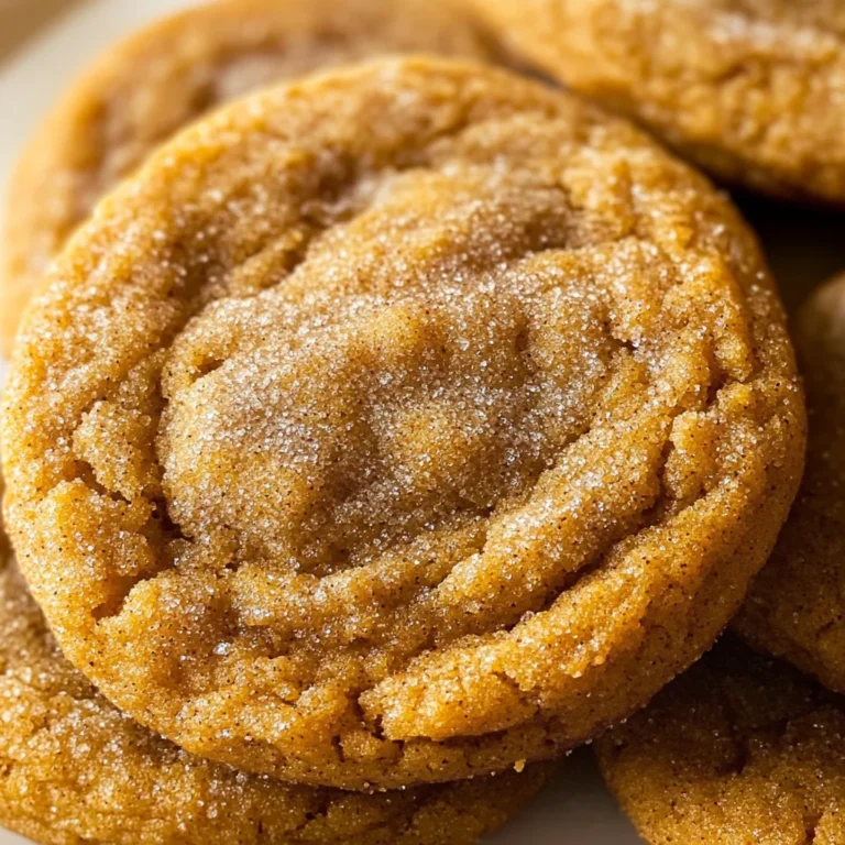 Chewy Pumpkin Snickerdoodle Cookies