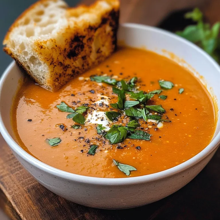 Creamy Roasted Garlic Tomato Soup