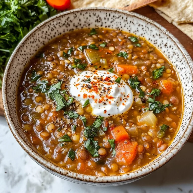 Detox Moroccan Lentil Soup