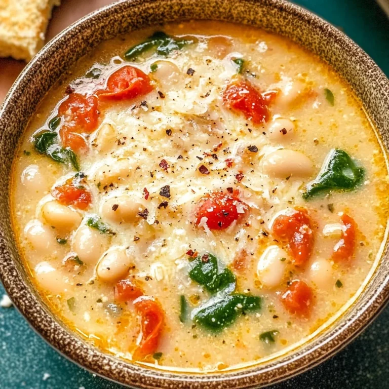 Fire Roasted Parmesan & White Bean Soup