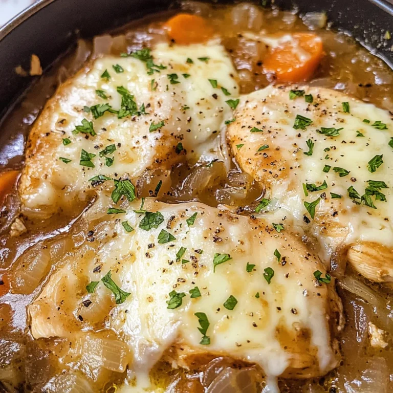 French Onion Chicken Soup