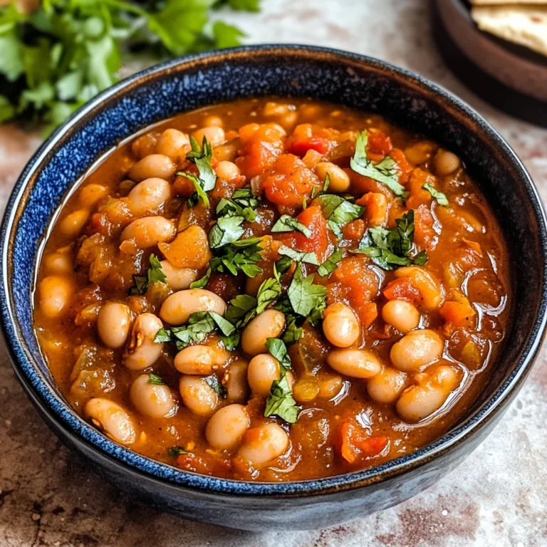 Loubia- Morrocan White Bean Stew (Stovetop + Instant Pot)