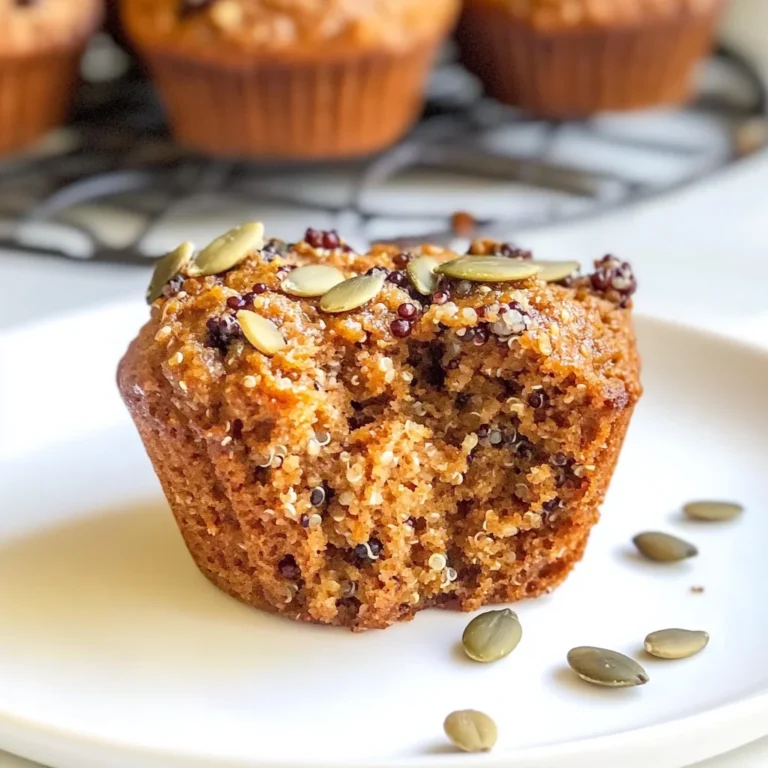 Skinny Pumpkin Quinoa Muffins