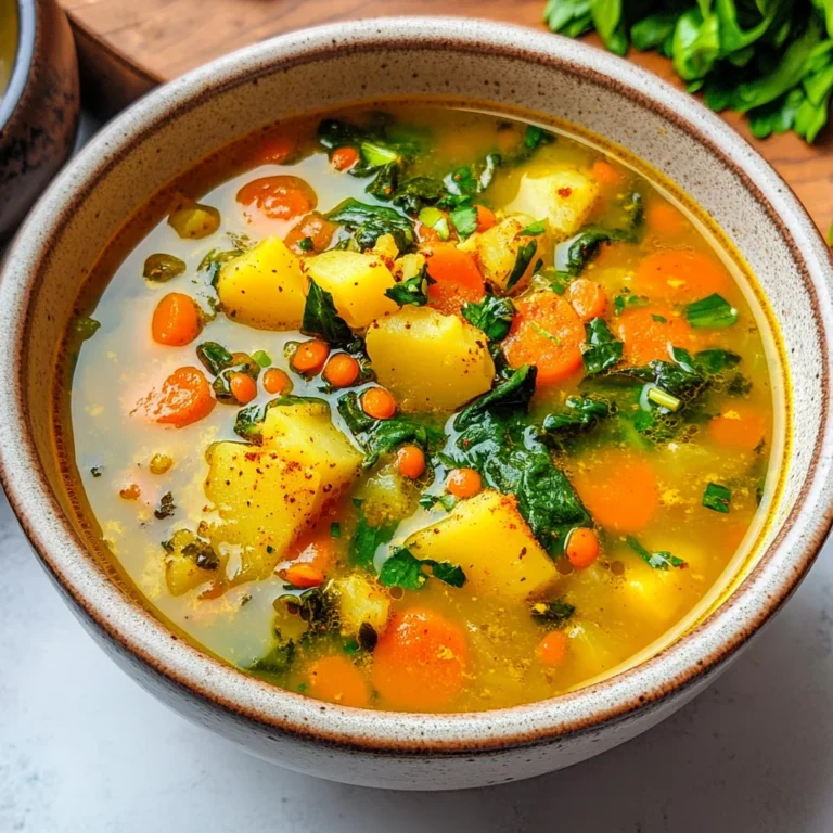 Anti-Inflammatory Veggie Soup with Turmeric