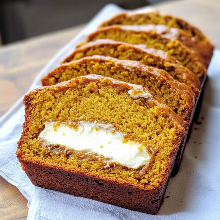 Cream Cheese-Filled Pumpkin Bread