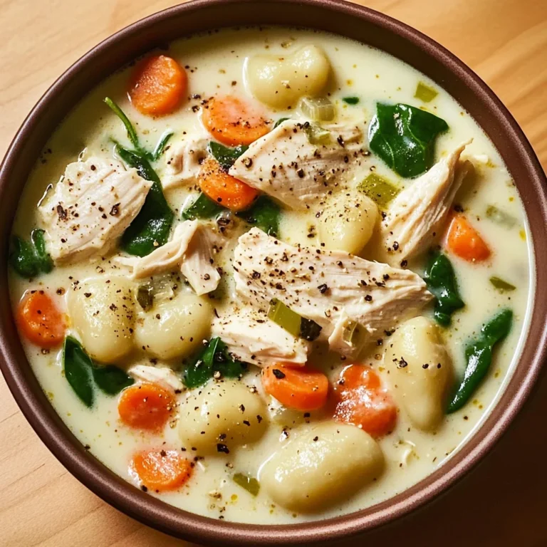 Creamy Crockpot Chicken Gnocchi Soup