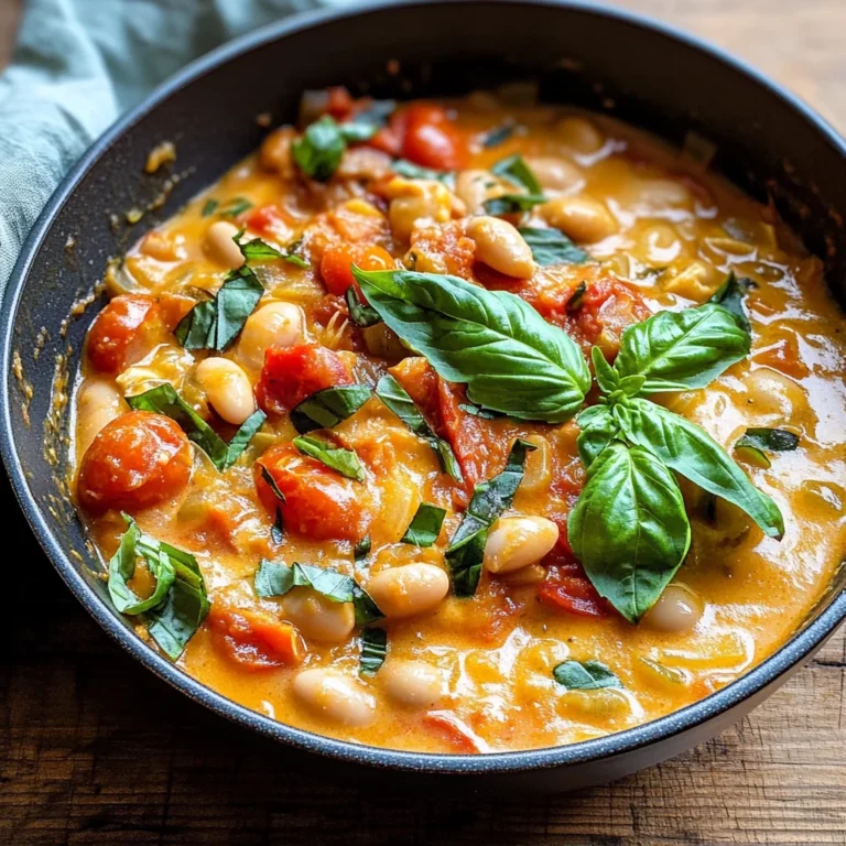Creamy Tomato White Bean Stew