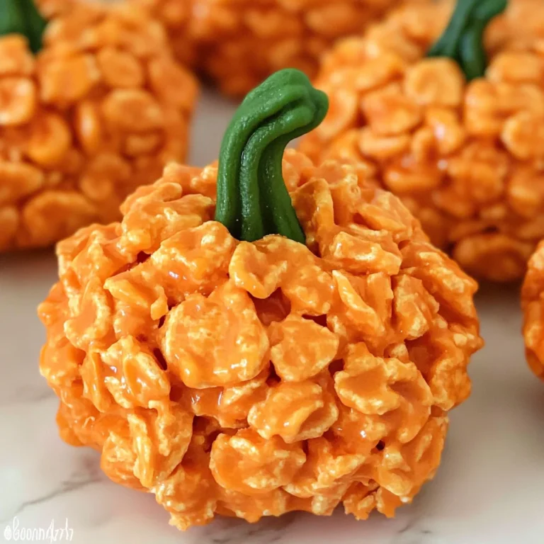 Easy Cornflake Pumpkins