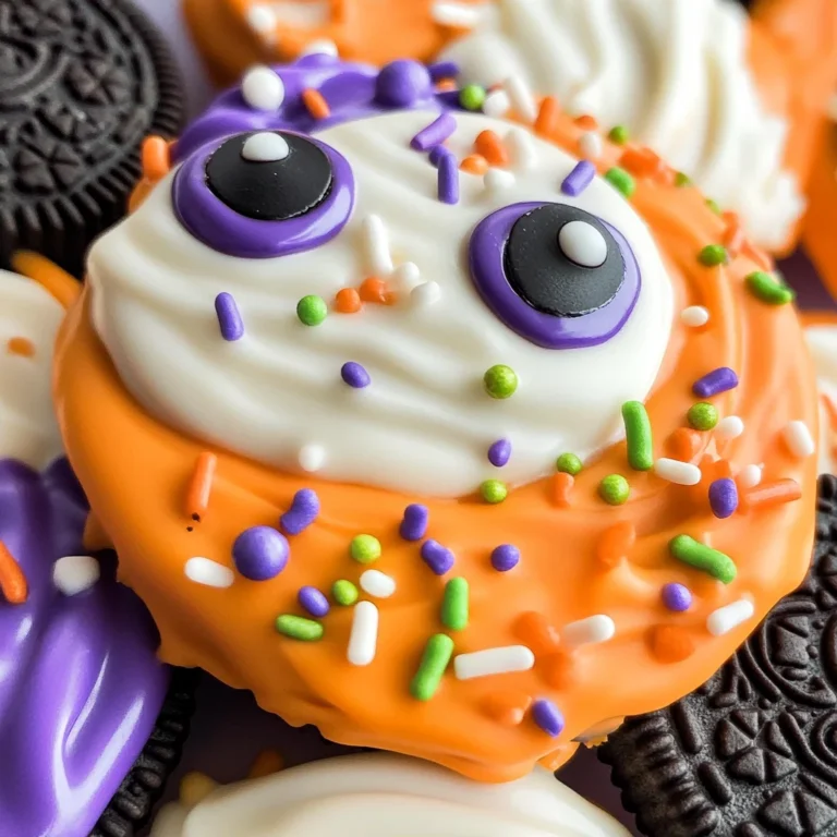 Easy Halloween Dipped Oreo Cookies Recipe