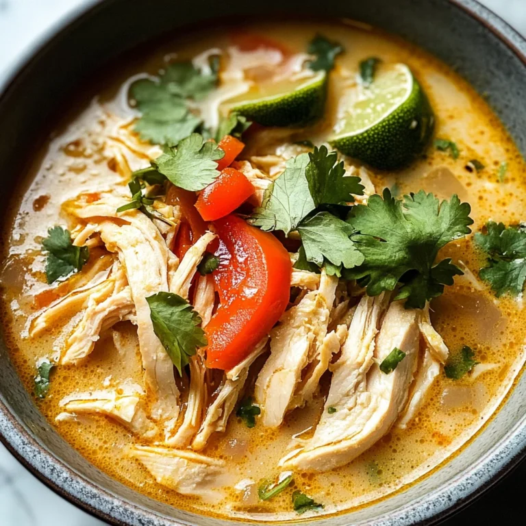 Easy Thai Coconut Chicken Soup