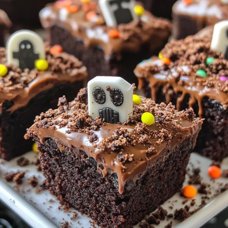 Graveyard Brownie Bites