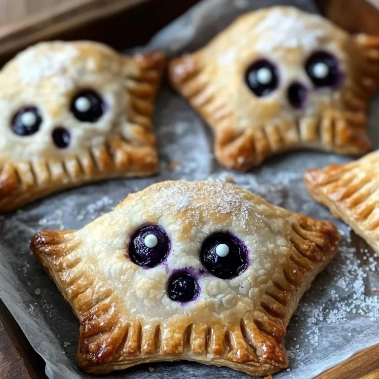 Halloween Blueberry Ghost Hand Pies