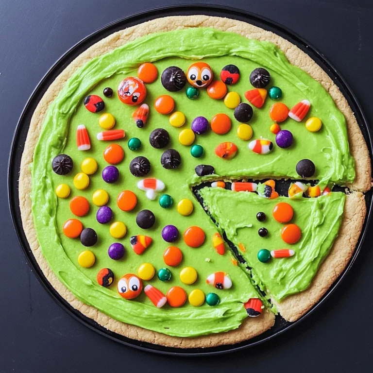 Halloween Cookie Pizza