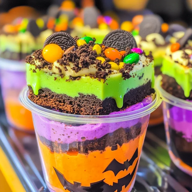 Halloween Pudding Cups
