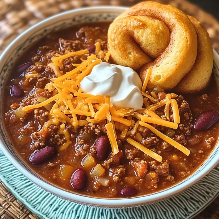 Hillbilly Chili and Cinnamon Rolls