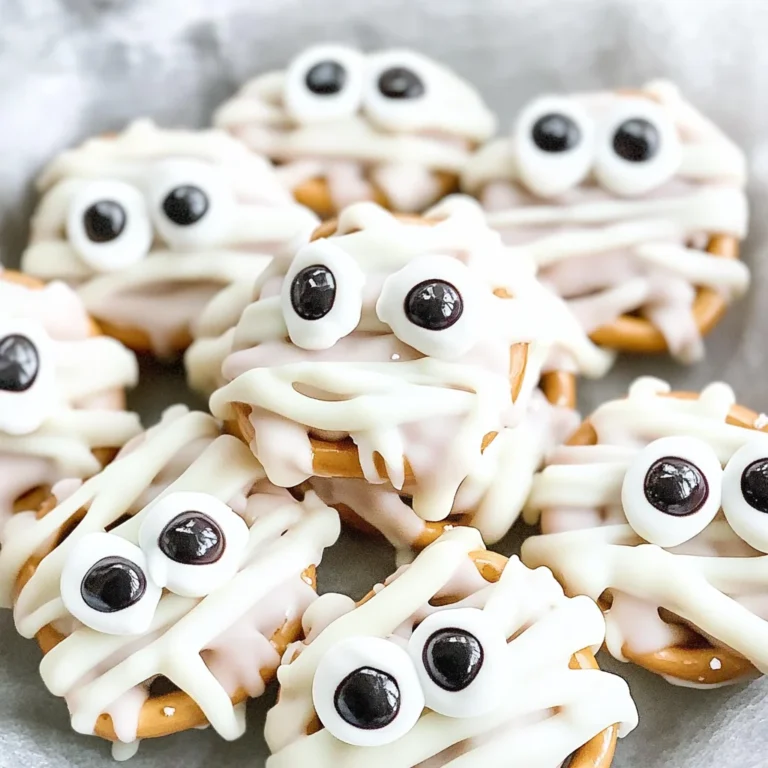 Mummy Pretzel Bites