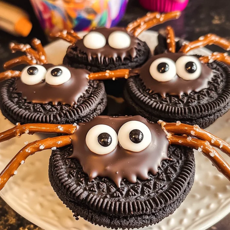 No Bake Oreo Spider Cookies