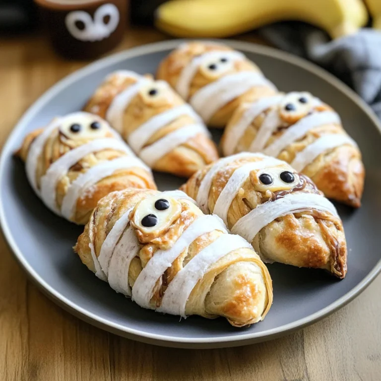 Nutella Banana Mummy Rolls