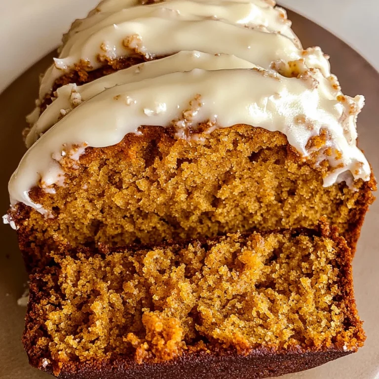Pumpkin Bread with Cream Cheese Frosting Recipe