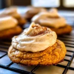 Pumpkin Cookies with Cream Cheese Frosting