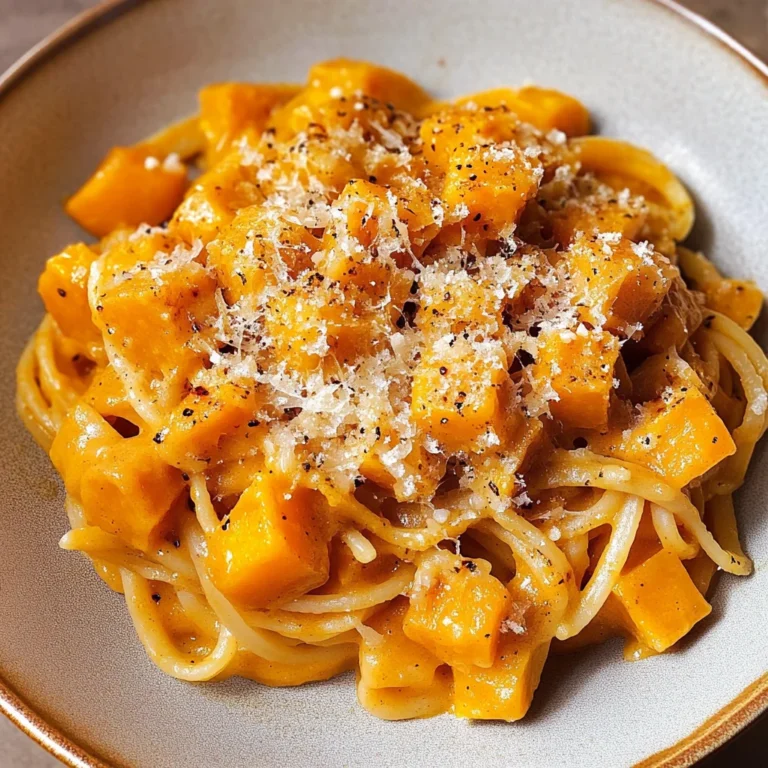 Roasted Pumpkin and Garlic Pasta