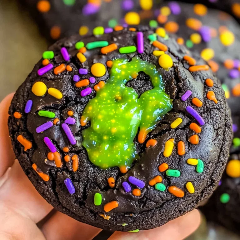 Slime Filled Halloween Cookies