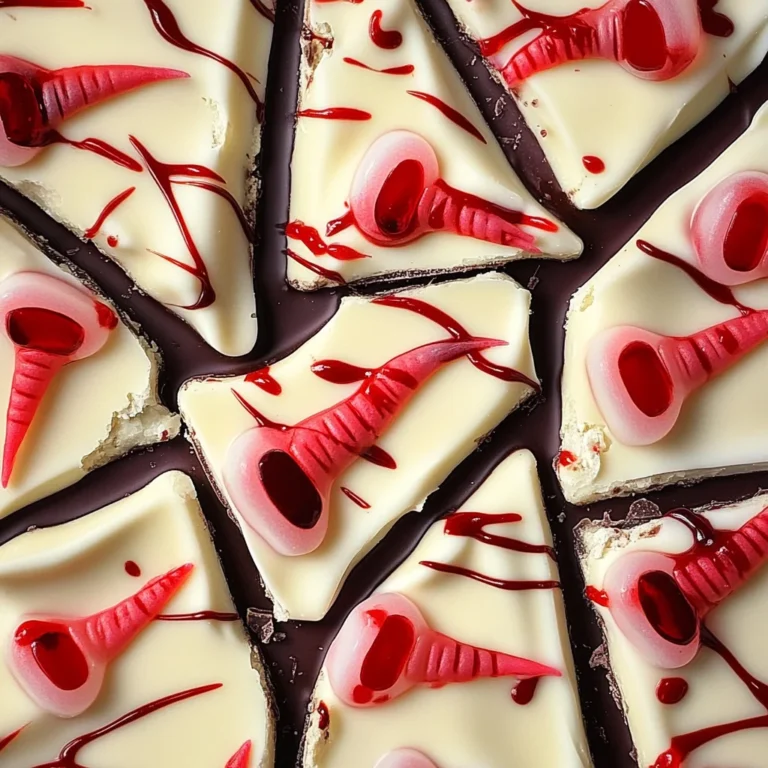 Vampire Chocolate Halloween Bark