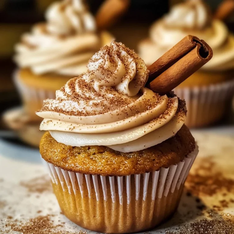 Vanilla Chai Pumpkin Latte Cupcakes with Cinnamon Brown Sugar Frosting
