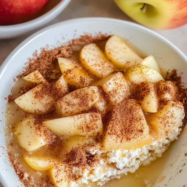 Apple Cinnamon Cottage Cheese Bake