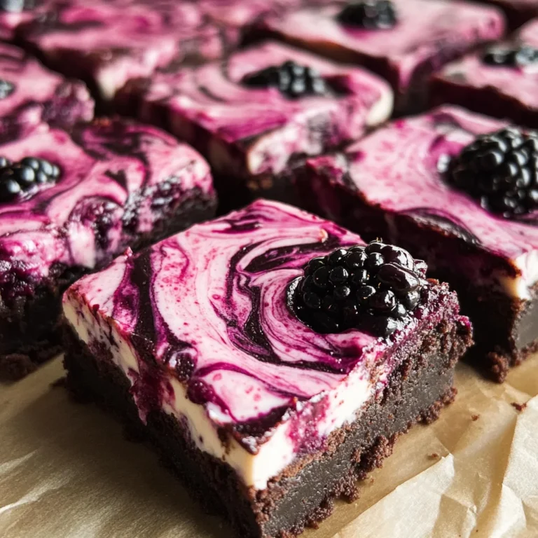 Blackberry Cheesecake Brownies