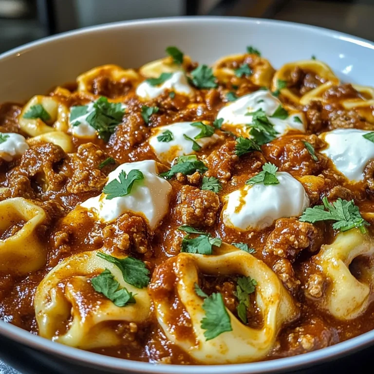 Cheesy Beef Enchilada Tortellini