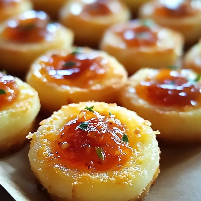 Cheesy Thumbprint Appetizers with Hot Pepper Jelly
