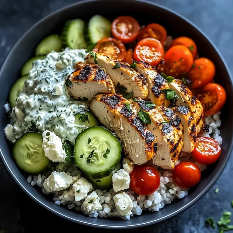 Chicken Tzatziki Bowls