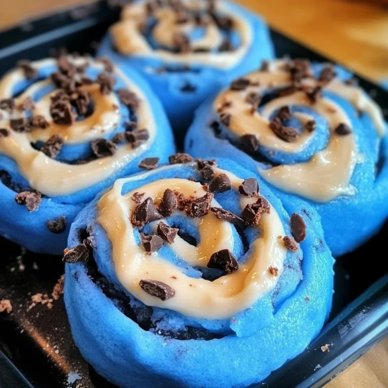 Cookie Monster Cinnamon Rolls Recipe