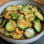 Cucumbers in Spicy Peanut Sauce