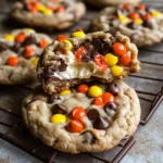 Gooey Reese’s Cheesecake Cookies