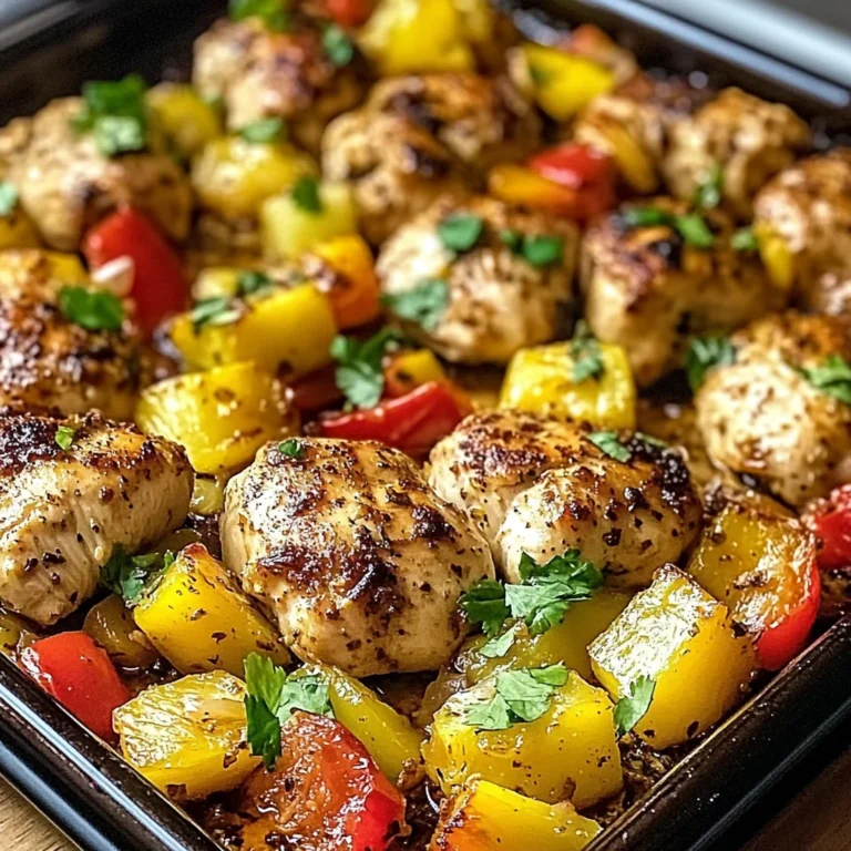 Hawaiian Chicken Sheet Pan Dinner