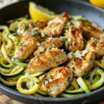 Lemon Garlic Chicken Zoodles