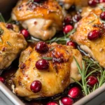 One-Pan Cranberry Rosemary Chicken