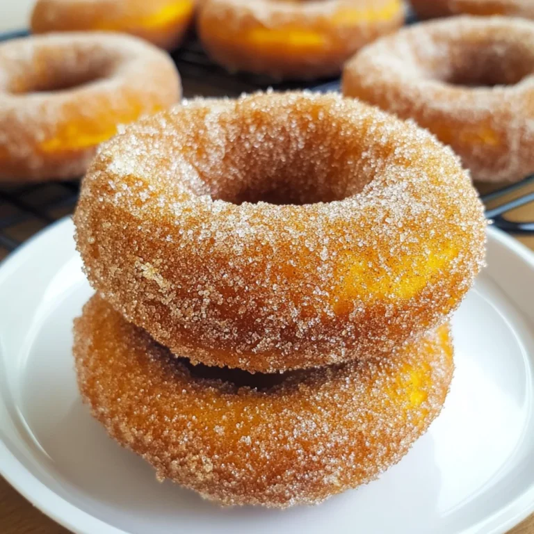 Pumpkin Cinnamon Sugar Donuts