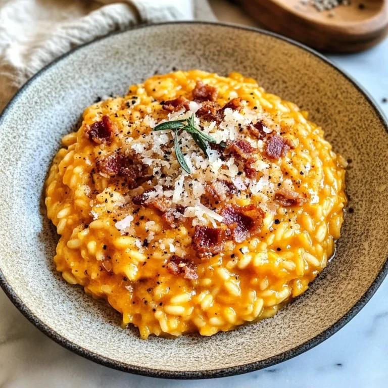 Pumpkin Risotto with Bacon & Parmesan