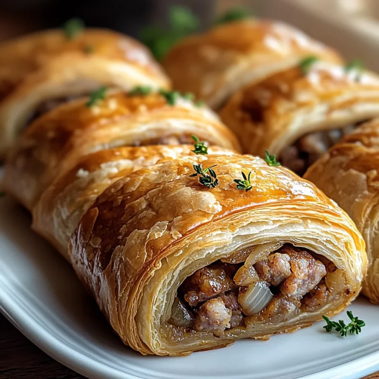 Savory French Onion Sausage Rolls