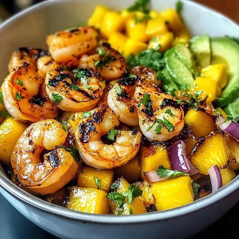 Shrimp Avocado Mango Bowls