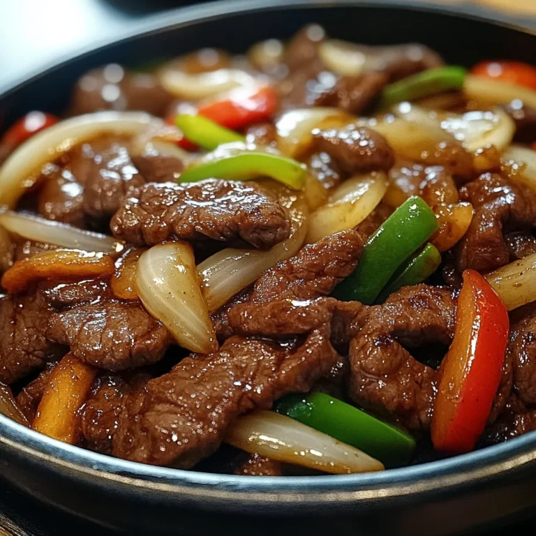 Sizzling Chinese Pepper Steak with Onions