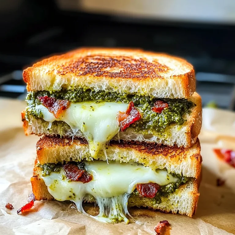 Sourdough Pesto Grilled Cheese