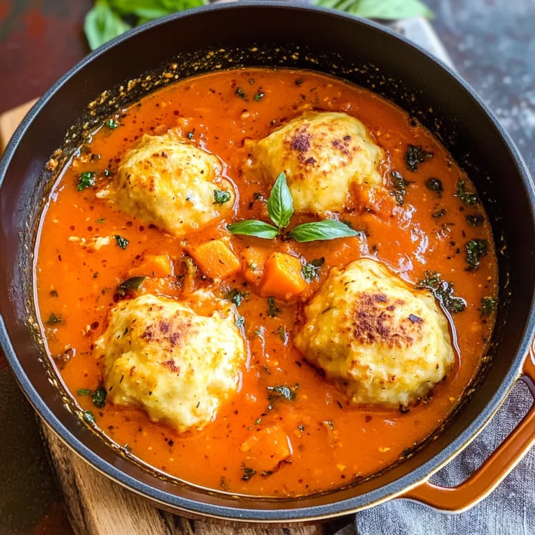 Tomato Dumpling Soup
