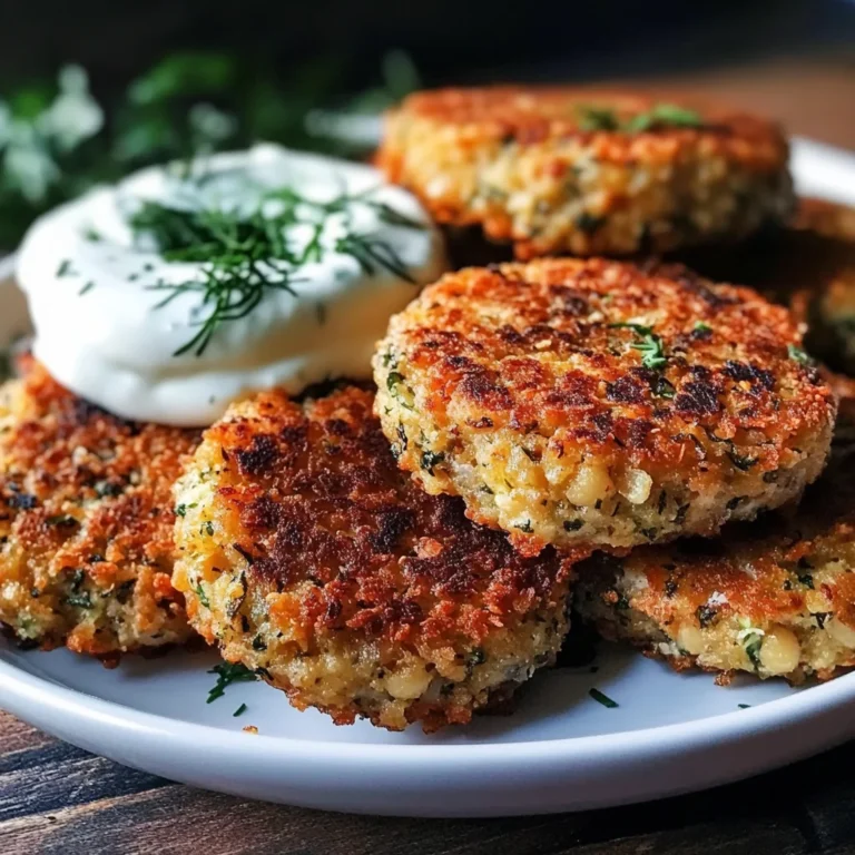 Ultimate Mediterranean Lemon Chickpea Patties with Yogurt Sauce