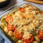 White Bean and Pesto Bake