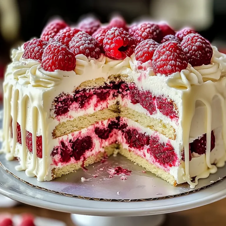 White Chocolate Raspberry Dream Cake : A Heavenly Dessert