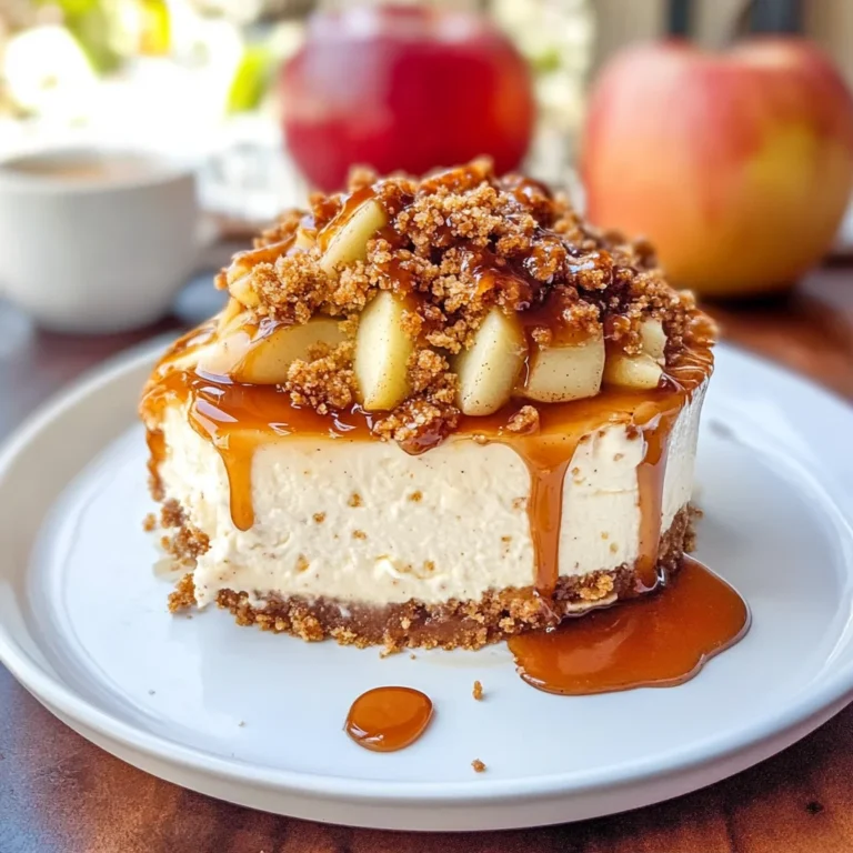 Apple Crisp Cheesecake
